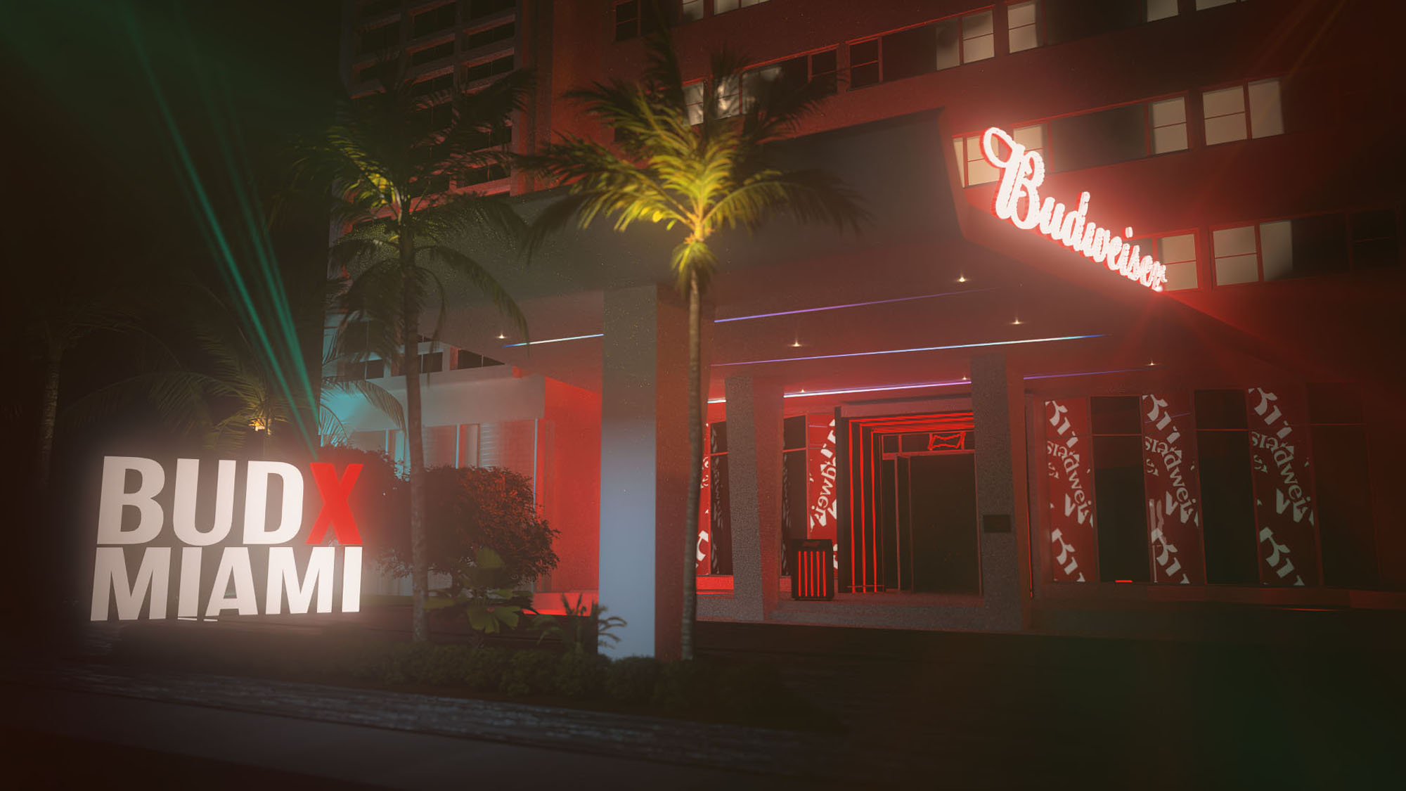 Stills Budweiser | BudX Miami - Katananga 3D Motion Design Studio